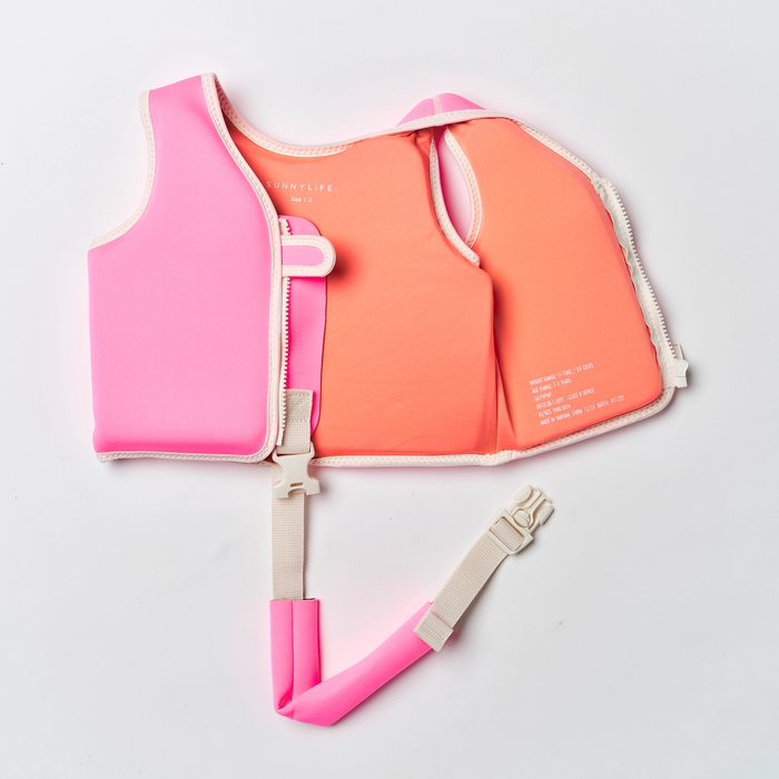 Neon Pink Peach Float Vest