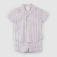 Striped Seersucker Set