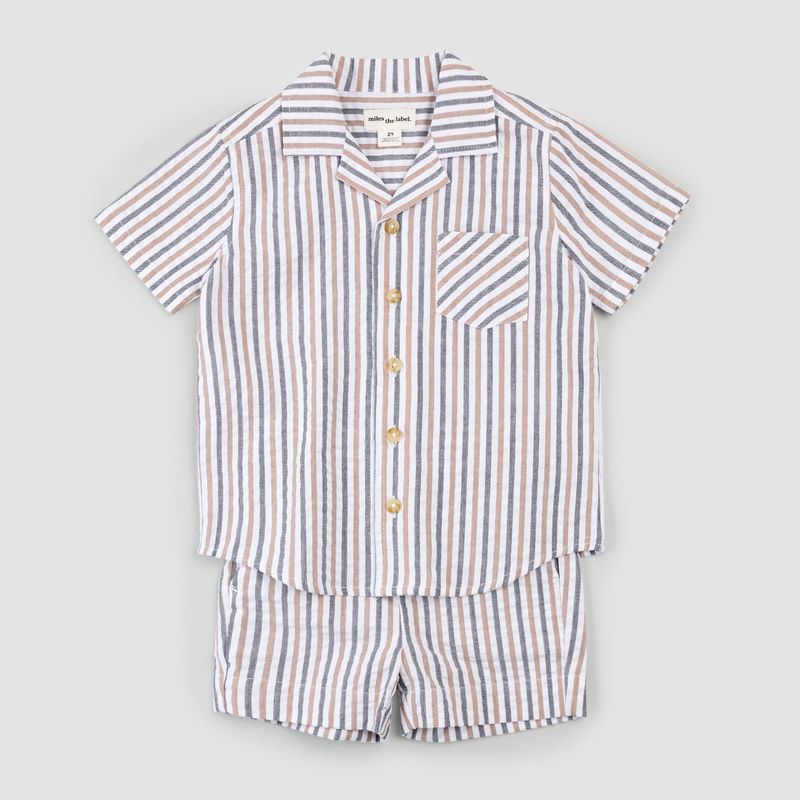 Striped Seersucker Set