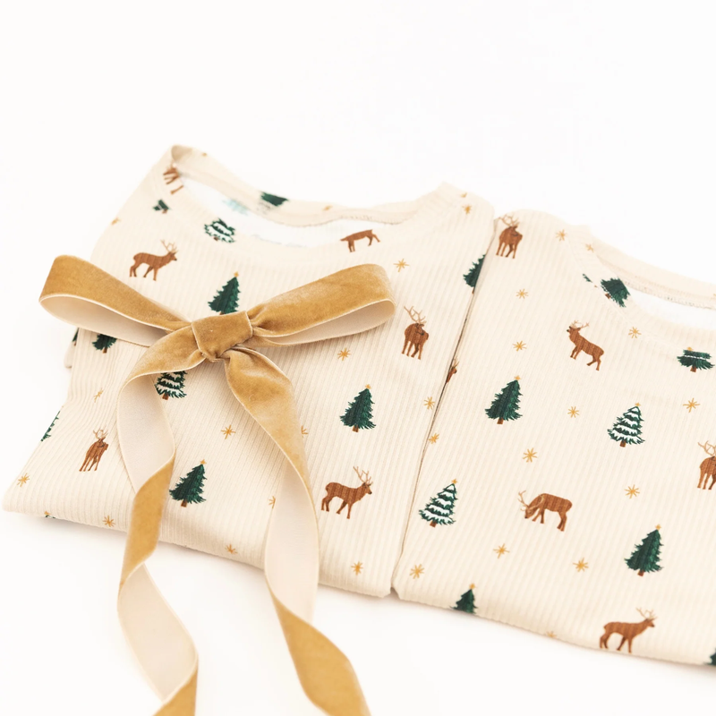 Reindeer Forest Bamboo Two-Piece Set