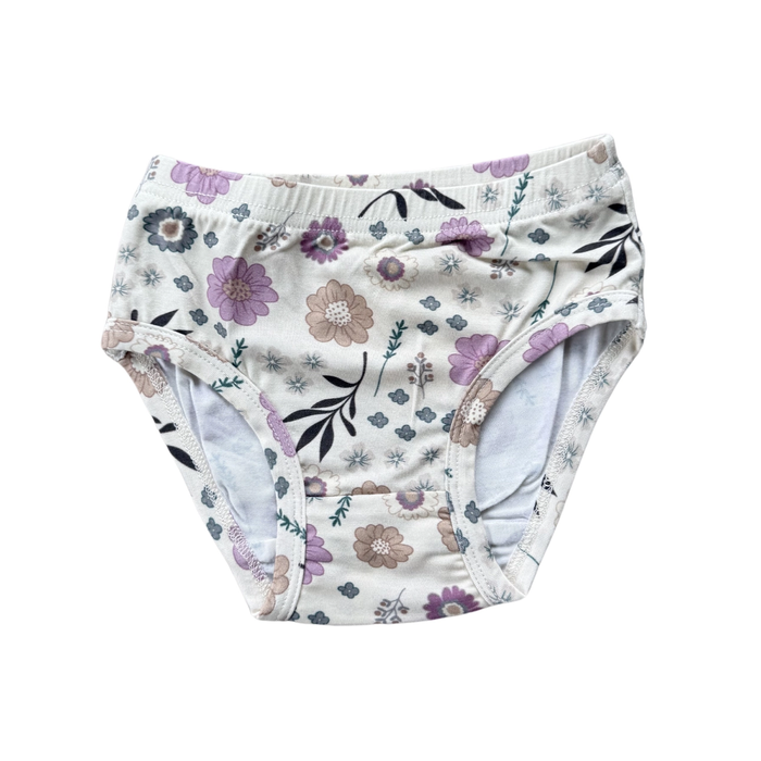 Plum Floral Bamboo Underwear