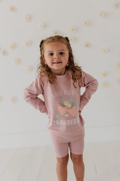 Mauve Bamboo Biker Shorts