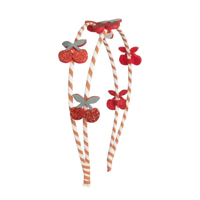 Striped Cherry Headband