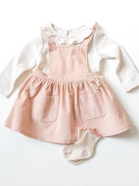 Fawn Corduroy Pinafore Dress