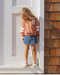 Navy Denver Mini Skirt