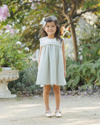 Eucalyptus Check Daisy Dress