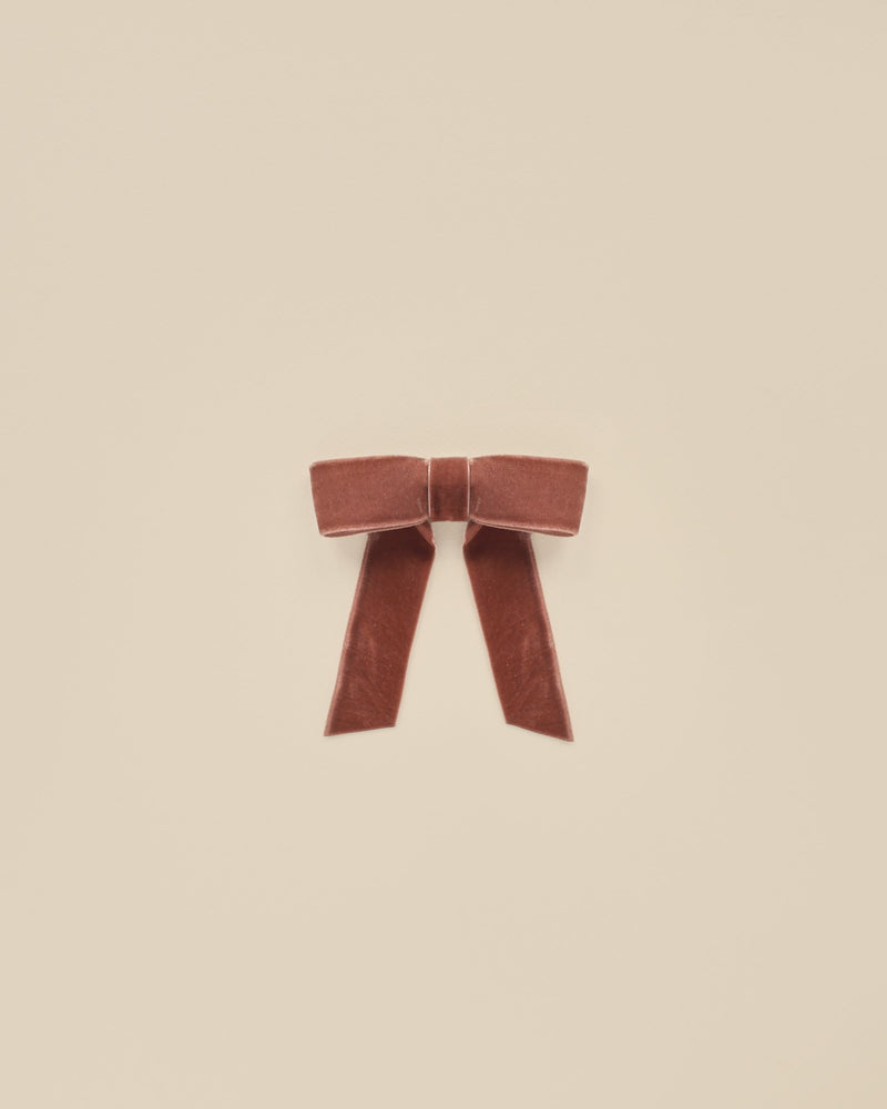 Poppy Velvet Bow