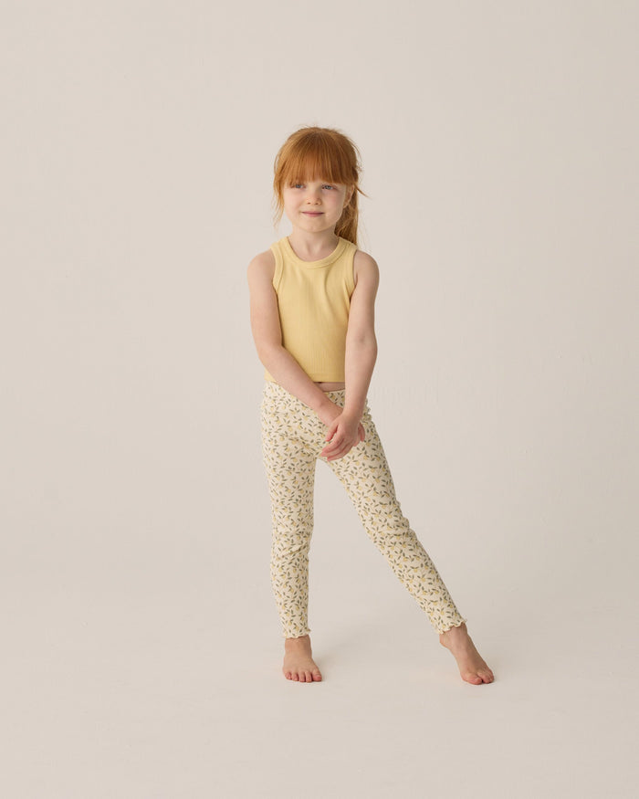 Lemon Ribbed Legging Set