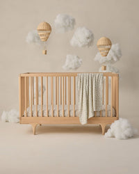 Blue Floral Bamboo Swaddle
