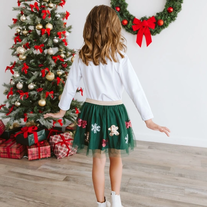 Gingerbread Sequin Tutu