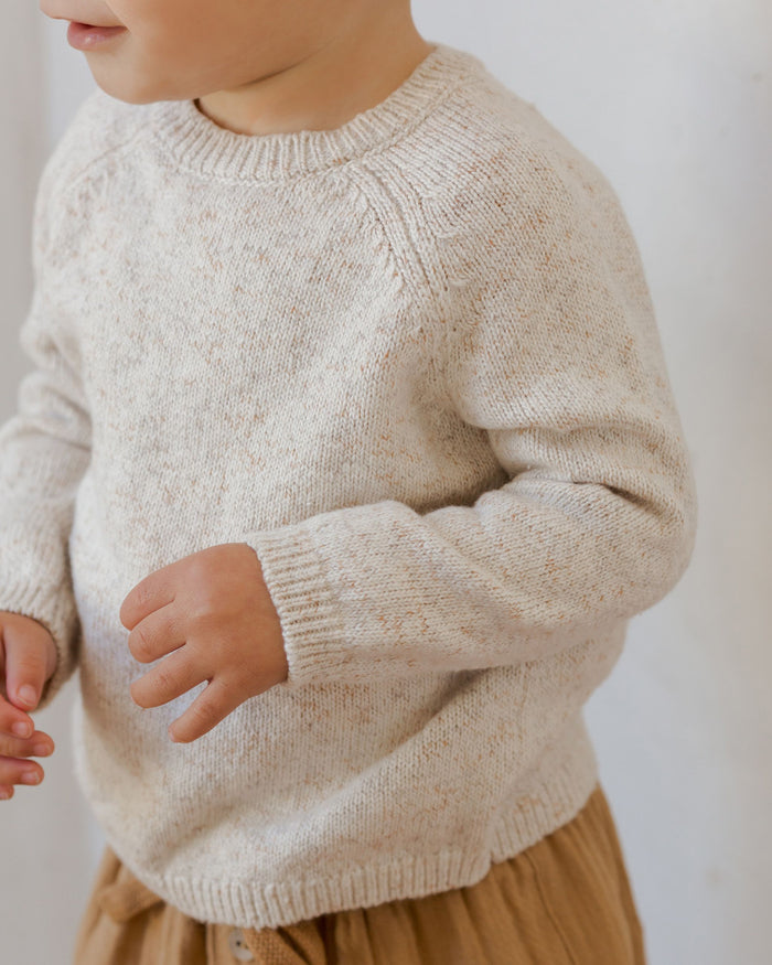 Speckled Natural Knit Sweater