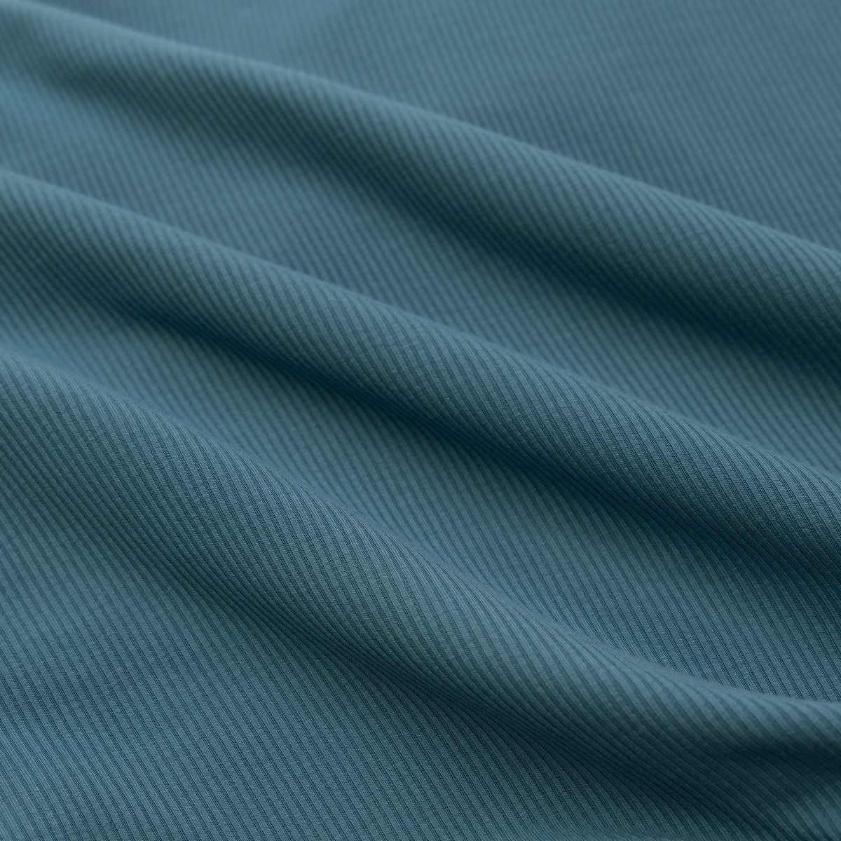 Midnight Teal Small Ribbed Pajama Set