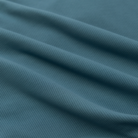 Midnight Teal Small Ribbed Pajama Set