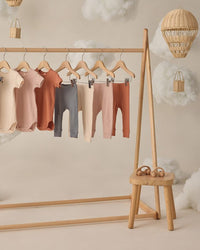 Blush Ribbed Henley Bodysuit