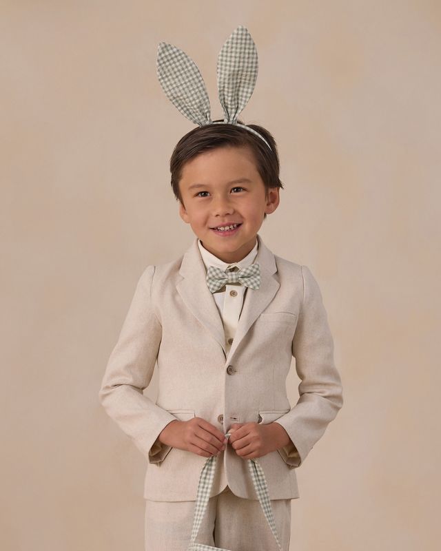 Eucalyptus Check Bow Tie