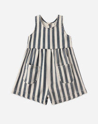 Striped romper on a white background