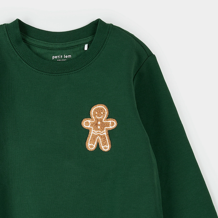 Gingerbread Embroidered Pullover