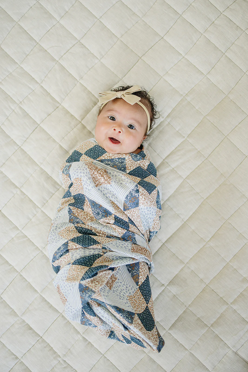 Patchwork Muslin Swaddle Blanket