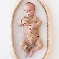 Neutral Lines Small Ribbed Zip Romper