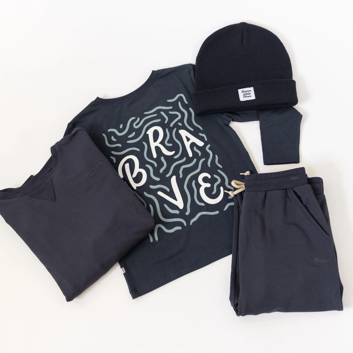 Dark Navy Brave Bamboo Terry Pullover