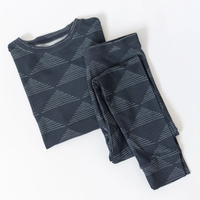 Triangles Small Ribbed Pajama Set