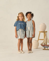 Navy Stripe Dani Romper