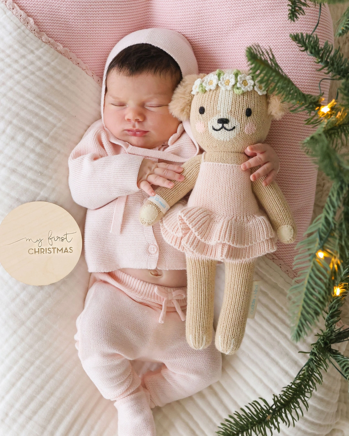 Evelyn the Golden Knitted Doll