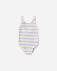 Periwinkle Stripe Moxie One-Piece