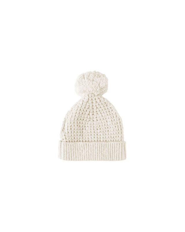 Natural Pom Beanie