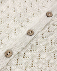 Natural Scalloped Cardigan