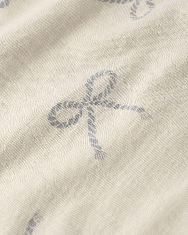 Sailor Bows Shoulder Tie Romper