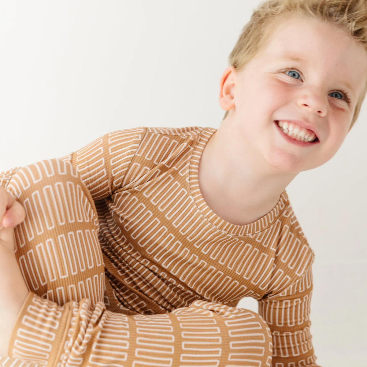 Neutral Lines Small Ribbed Pajama Set