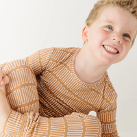 Neutral Lines Small Ribbed Pajama Set