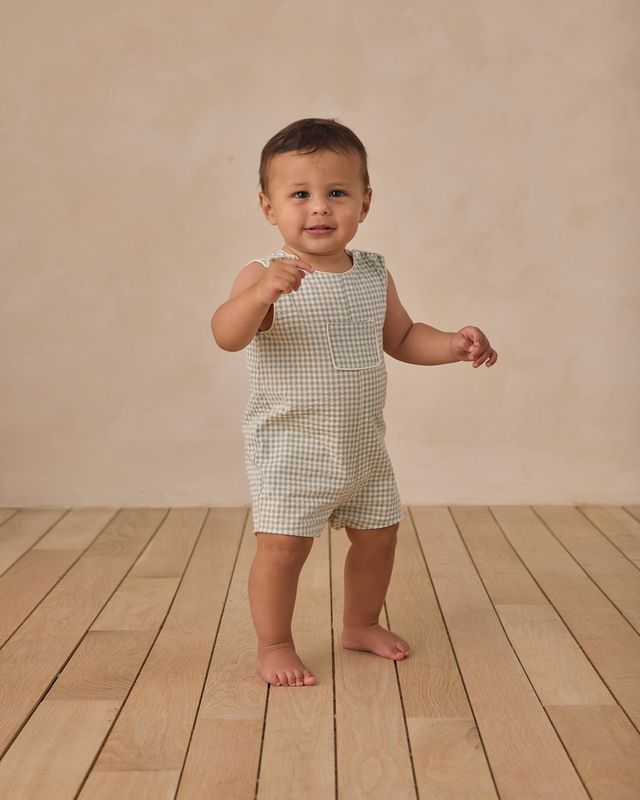 Eucalyptus Check Georgie Romper