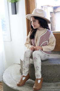 Rose Floral Quilted Vest