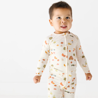 Pumpkin Patch Small Ribbed Zip Romper