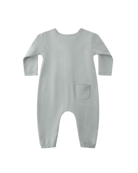 Steel Blue Long Sleeve Jumpsuit