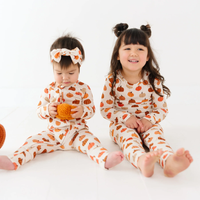 Big Pumpkins Small Ribbed Pajama Set