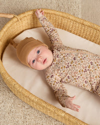 Golden Knotted Baby Hat