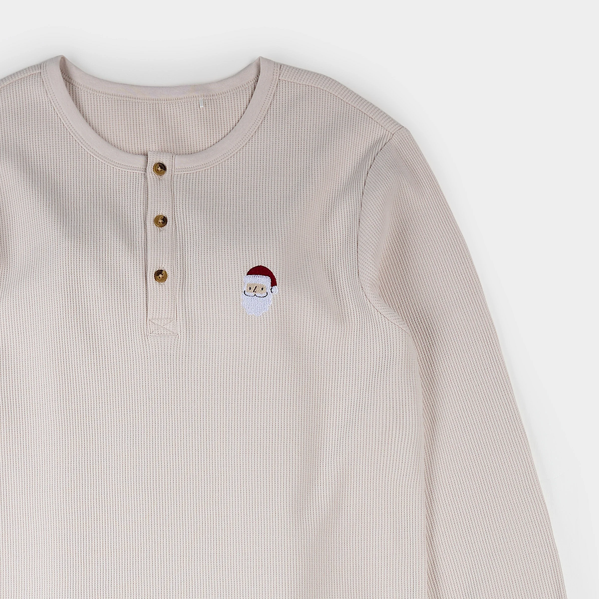 Santa Thermal Henley Pajama Set