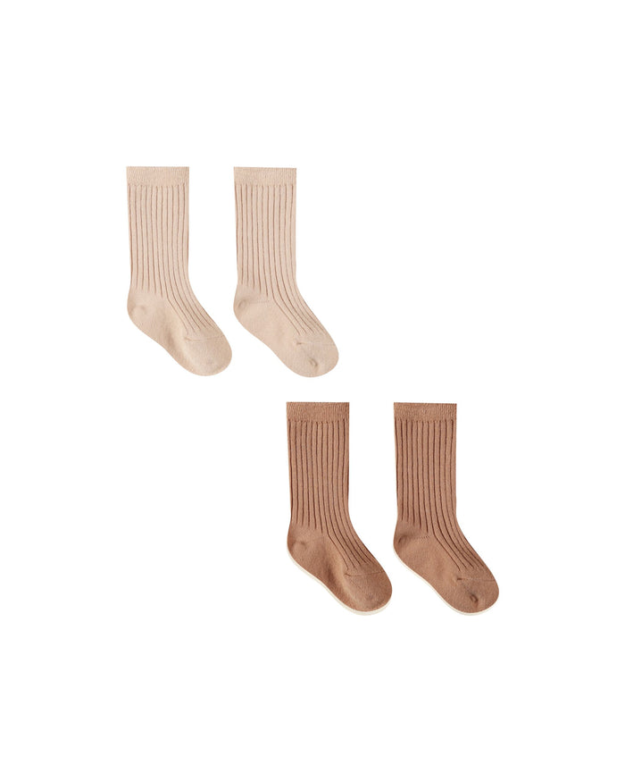 Shell/Rose Socks Set