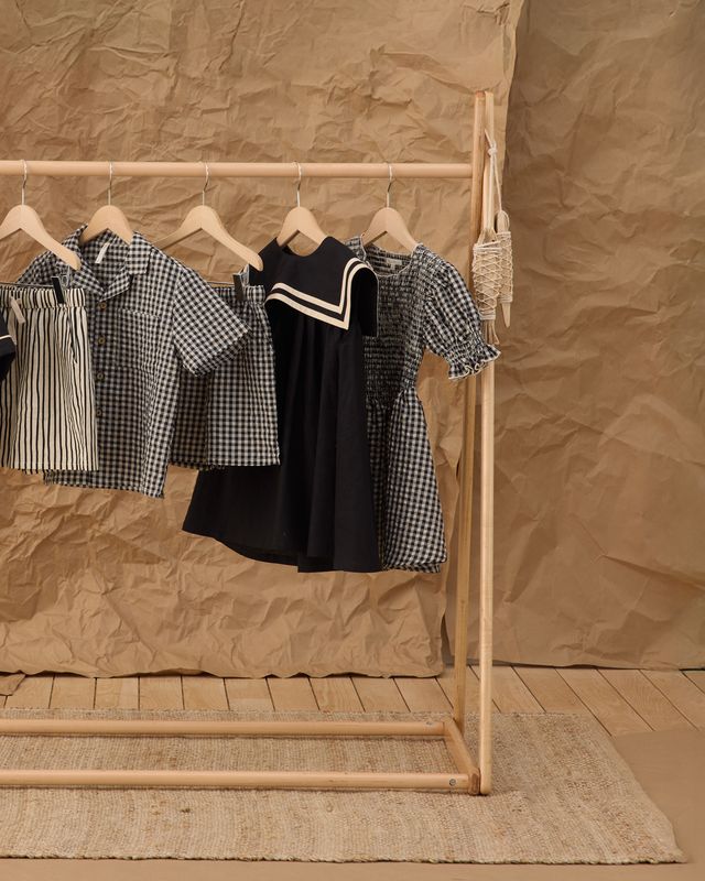 Black Check Louise Dress