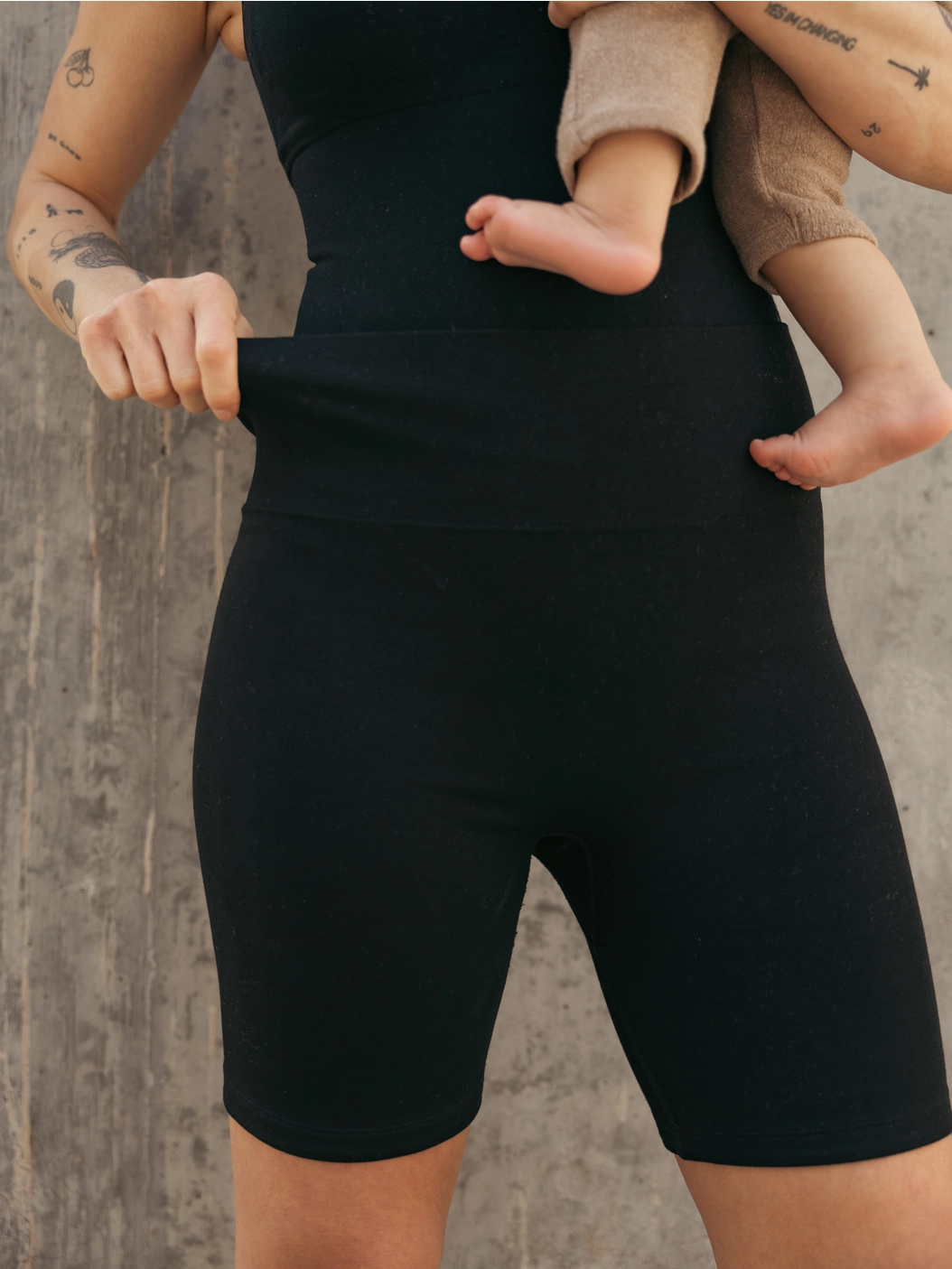 Black Bamboo Bike Short