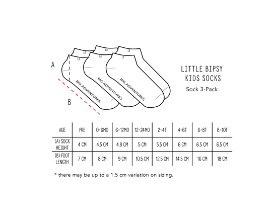 Socks 3 Pack - Preppy Mix