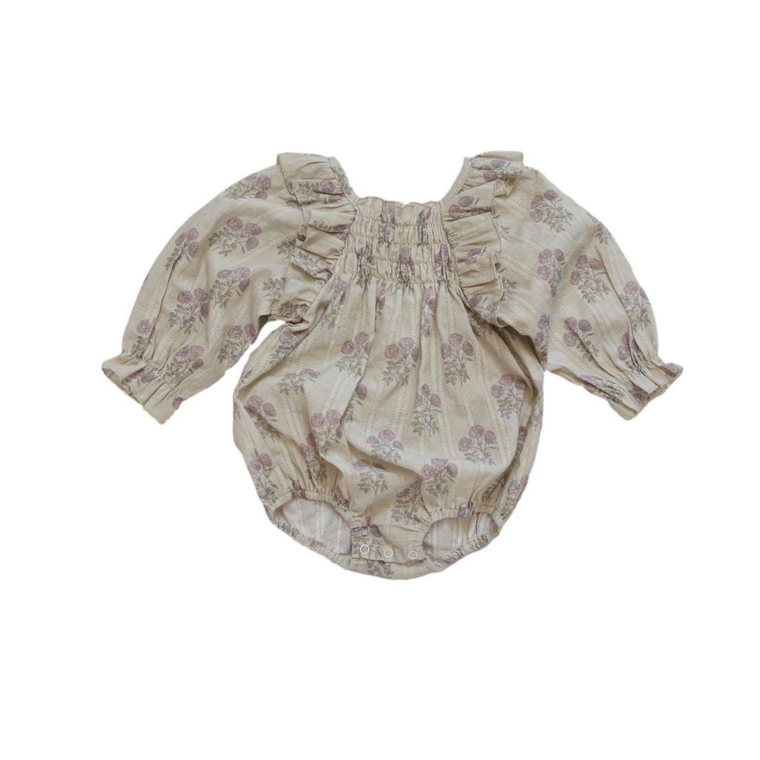 Fox Glove Smocked Romper