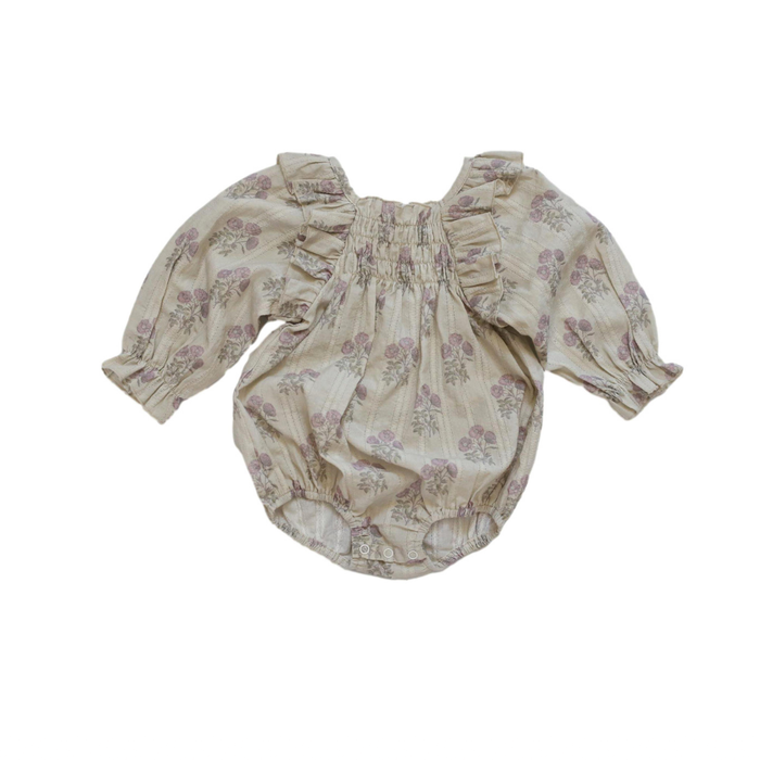 Fox Glove Smocked Romper