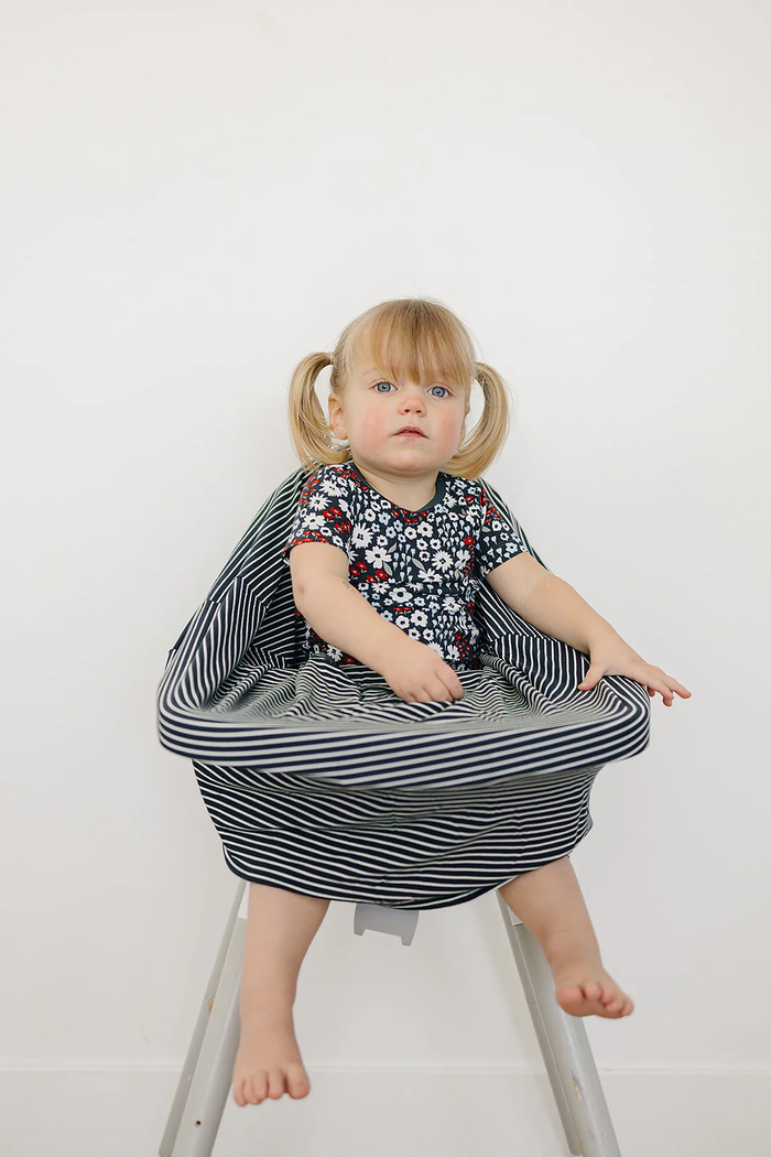 Navy Stripes Bamboo Multi-Use Cover