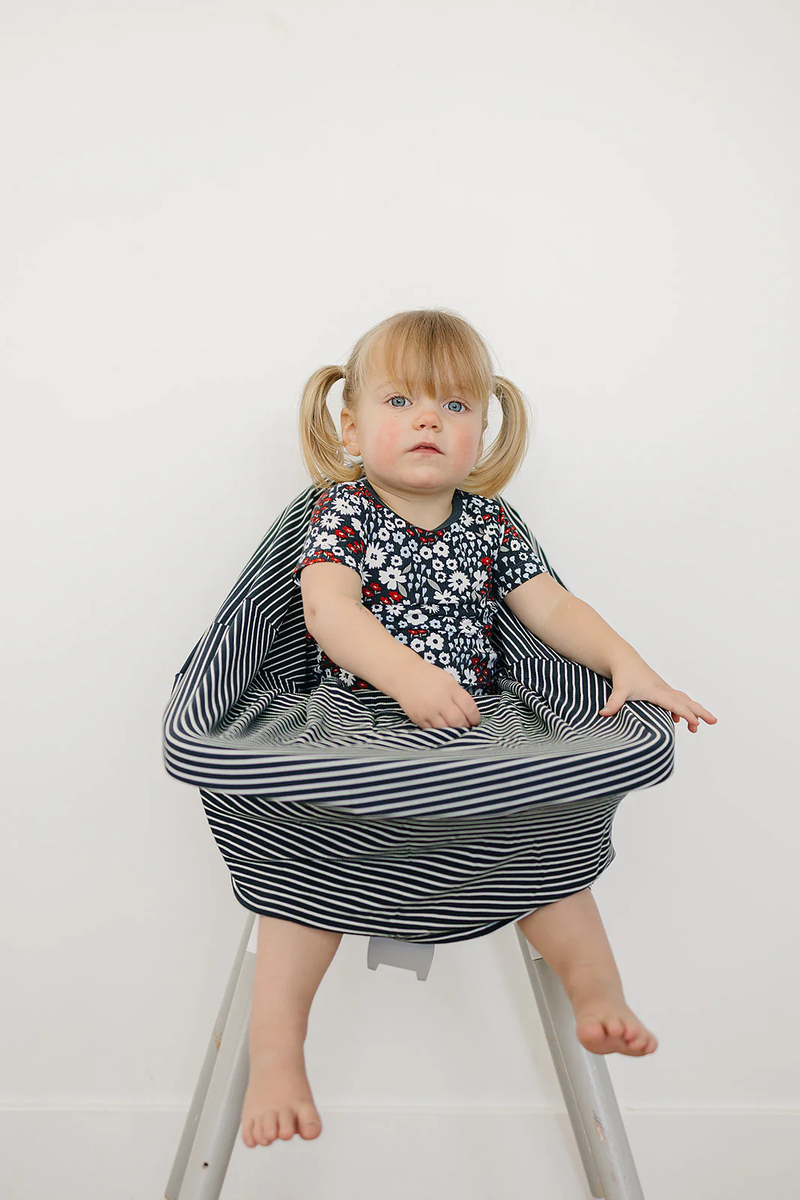 Navy Stripes Bamboo Multi-Use Cover