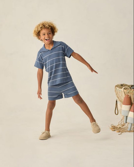Navy Stripe Chandler Knit Short
