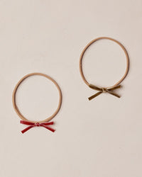 Ruby + Pine Velvet Headbands 2pk